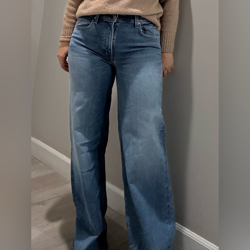Citizens Of Humanity Light Blue Wide Leg Jeans